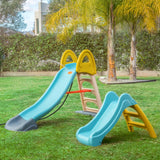 FEBER Mega Casual Water Slide, Tobogán para Jardín para Usar con Agua, Conecta una Manguera Externa, Escaleras Antideslizantes, Colores Resistentes, Fácil Montaje, +1 año, Famosa (FEL11000)