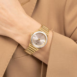 BOSS Reloj con Movimiento de Cuarzo de Tres Manecillas para Mujer Colección Candor Ladies Sport con Correa de Acero Inoxidable Oro Amarillo Claro - 1502789