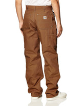 Carhartt Pantalón de trabajo utilitario en lona de algodón resistente con parte frontal doble, Loose Fit Para Hombre, Carhartt Brown, W36/L32