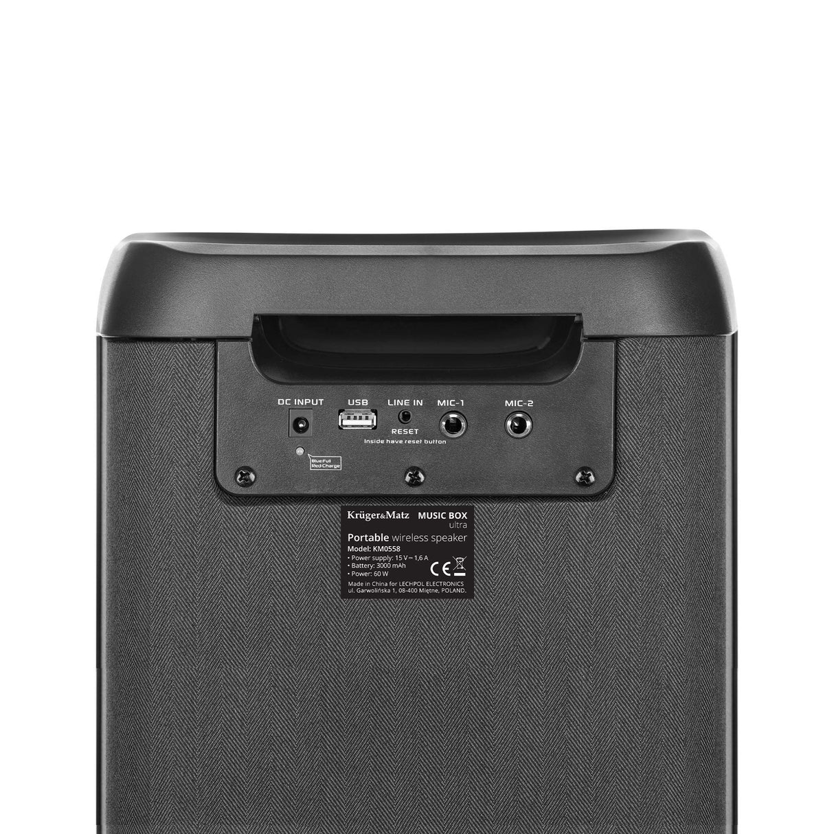 Altavoz inalámbrico portátil Kruger & Matz Music Box Ultra BT AUX USB