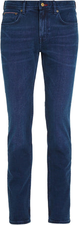 Tommy Hilfiger Hombre Pantalón Vaquero Core Straight Denton Stretch, Azul (Bridger Indigo), 34W / 34L