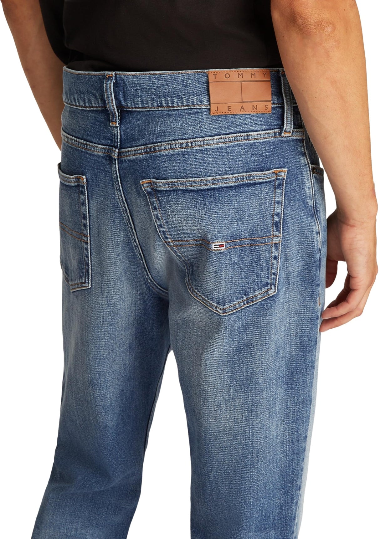Tommy Jeans Vaqueros Hombre Ryan Slim Straight Leg, Azul (Denim Medium), 30W/38L