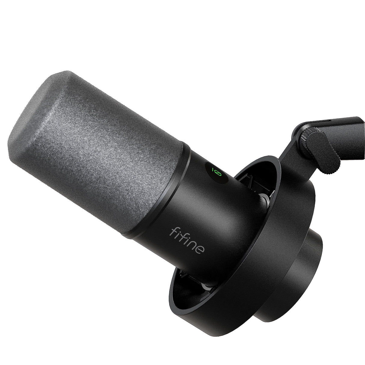 FIFINE XLR Studio Micrófono Dinámico de Podcast, RGB Gaming Micrófono USB per Ordenador PS4 PS5, para Podcast Estudio Streaming Podcasting Grabación
