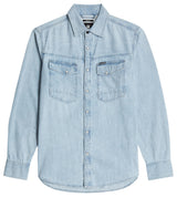 G-STAR Para Hombre Camisa Dakota Slim, Azul (Sun Faded Blue Mist D23616-D252-G342), L