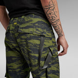 G-STAR Para Hombre Pantalones 3D Regular Tapered Cargo 2.0, Multicolor (Shadow Olive 2L Tiger Camo D24308-D386-G393), 36W / 34L