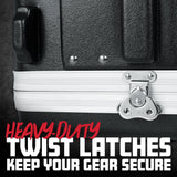 Gator Cases Rack ligero rodante 6U con pestillos resistentes, asa de remolque retráctil y ruedas empotradas; profundidad estándar 19.25', 6U (GRR-6L)