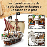 LEGO One Piece Barco Pirata Going Merry de Juguete - Maqueta de Barco y Decoración Anime - 5 Minifiguras Inc. Luffy, Zoro y Nami - Regalo para Niños, Niñas y Fans de 10+ Años 75639