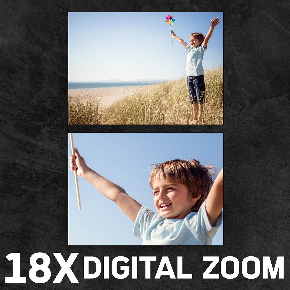 AgfaPhoto Realimove CC2700 - Videocámara de vídeo de 2,7 K, Fotos de 24 MP, Pantalla táctil IPS de 3,0 Pulgadas, Zoom Digital 18X, luz LED, Mando a Distancia, 2 Pilas de Litio