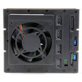 StarTech.com Rack Móvil Backplane de 4 Bahías de Intercambio en Caliente, Rack Móvil Hot Swap sin Bandeja para Unidades de DD SSD de 3,5in SAS II/SATA III, 6 Gbps (HSB4SATSASBA)