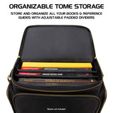 ENHANCE - Bolsa de Viaje RPG para Juegos de Mesa con Mazmorras y Dragones y Figuras, Bolsa de Transporte Acolchada con múltiples Compartimentos para Libros (4 a 8) y Bolsillo para Dados y fichas