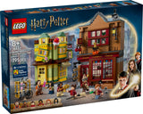 LEGO Harry Potter Artículos de Calidad para Quidditch y Heladería - Tiendas del Callejón Diagon de Juguete - 6 Minifiguras, Nimbus 2000 y Snitch Dorada - Regalo para Niños y Niñas de 8+ Años 76452