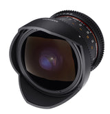 Samyang F1322403101 - Objetivo para vídeo VDSLR para Nikon F (Distancia Focal Fija 8mm, Apertura T3.8-22 UMC, Ojo de pez, CSII), Negro