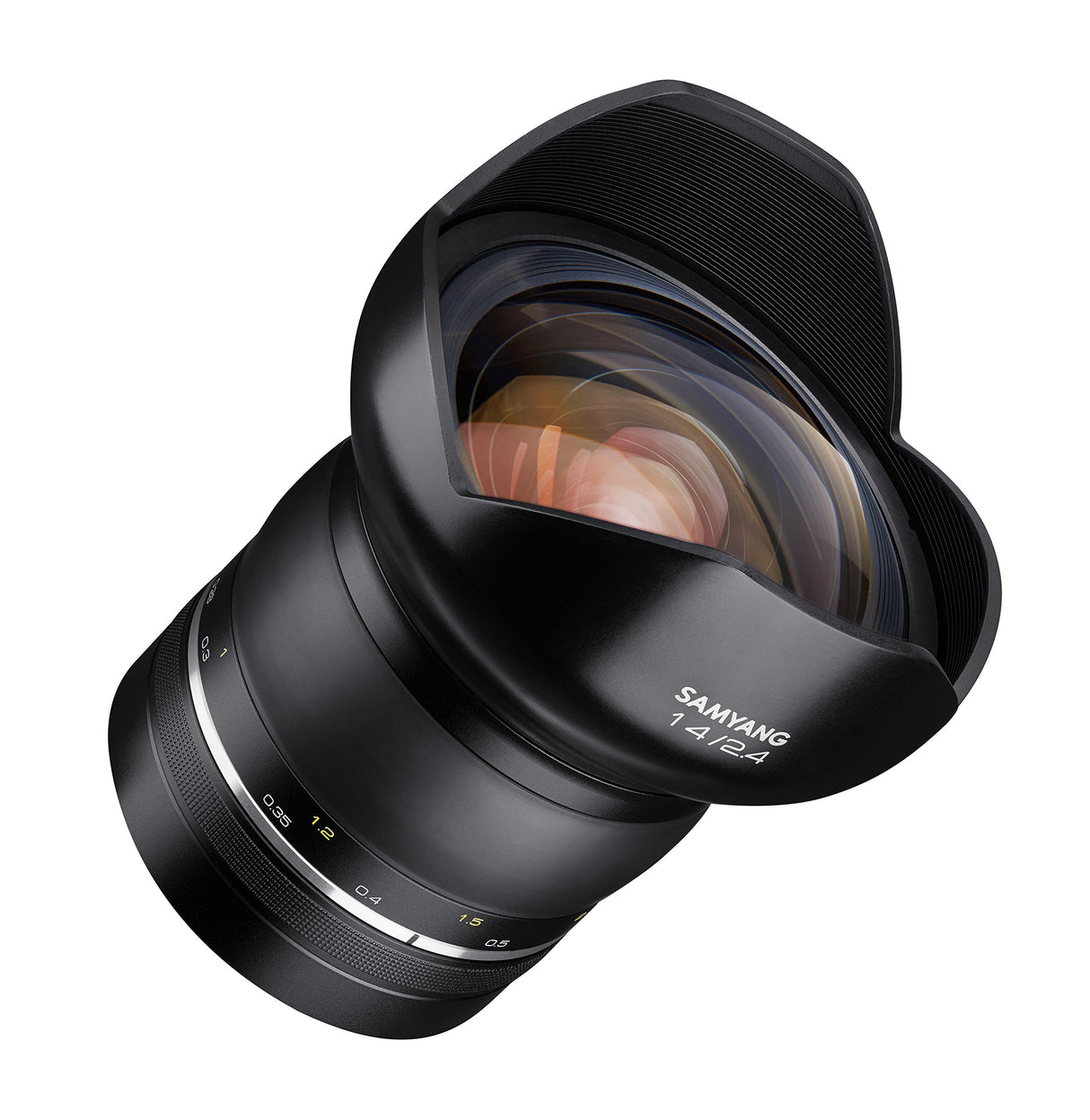 Samyang SYXP14-C XP - Objetivo Gran Angular de 14 mm f/2,4 de Alta Velocidad para Canon EF con Chip Ae Integrado, Color Negro