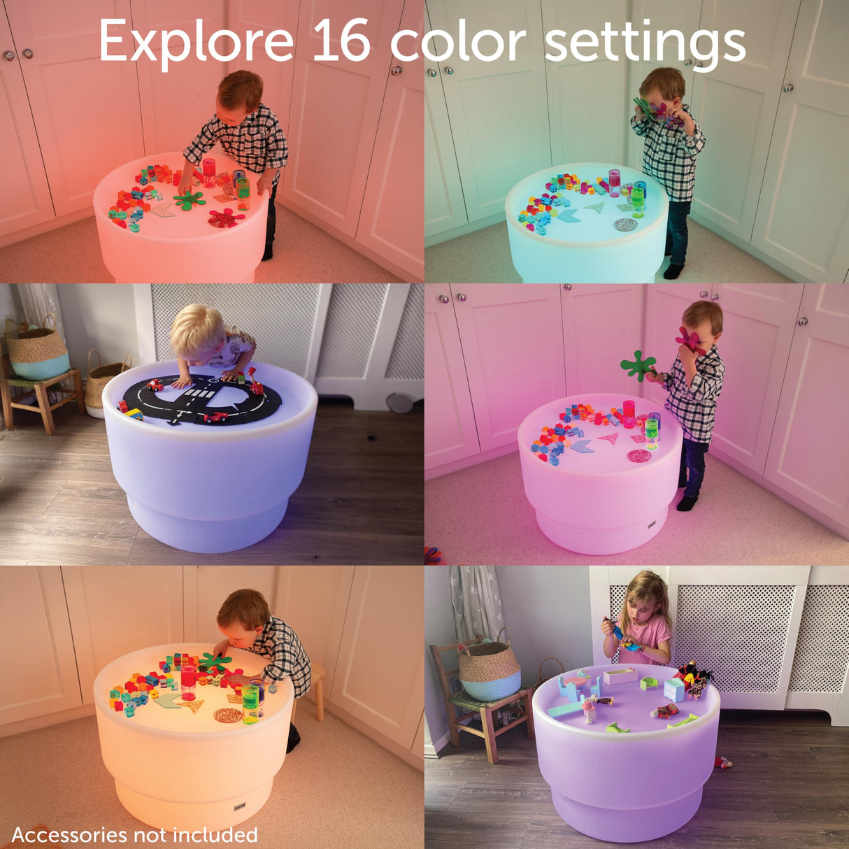 TickiT 75563 Sensory Mood Discovery Table-Colour Changing,White