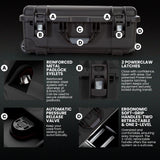 Nanuk Wheeled Series 935 NK-7 - Maleta de protección Impermeable de Resina Ligera e Inserto de Espuma, Color Negro
