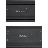 StarTech.com Hub Concentrador Extensor USB 2.0 de 4 Puertos por un Solo Cable Ethernet CAT5e/CAT6 RJ45-100m - Juego de Alargador USB - Caja de Metal - Alimentación Externa - 480 Mbps (USB2004EXT100)