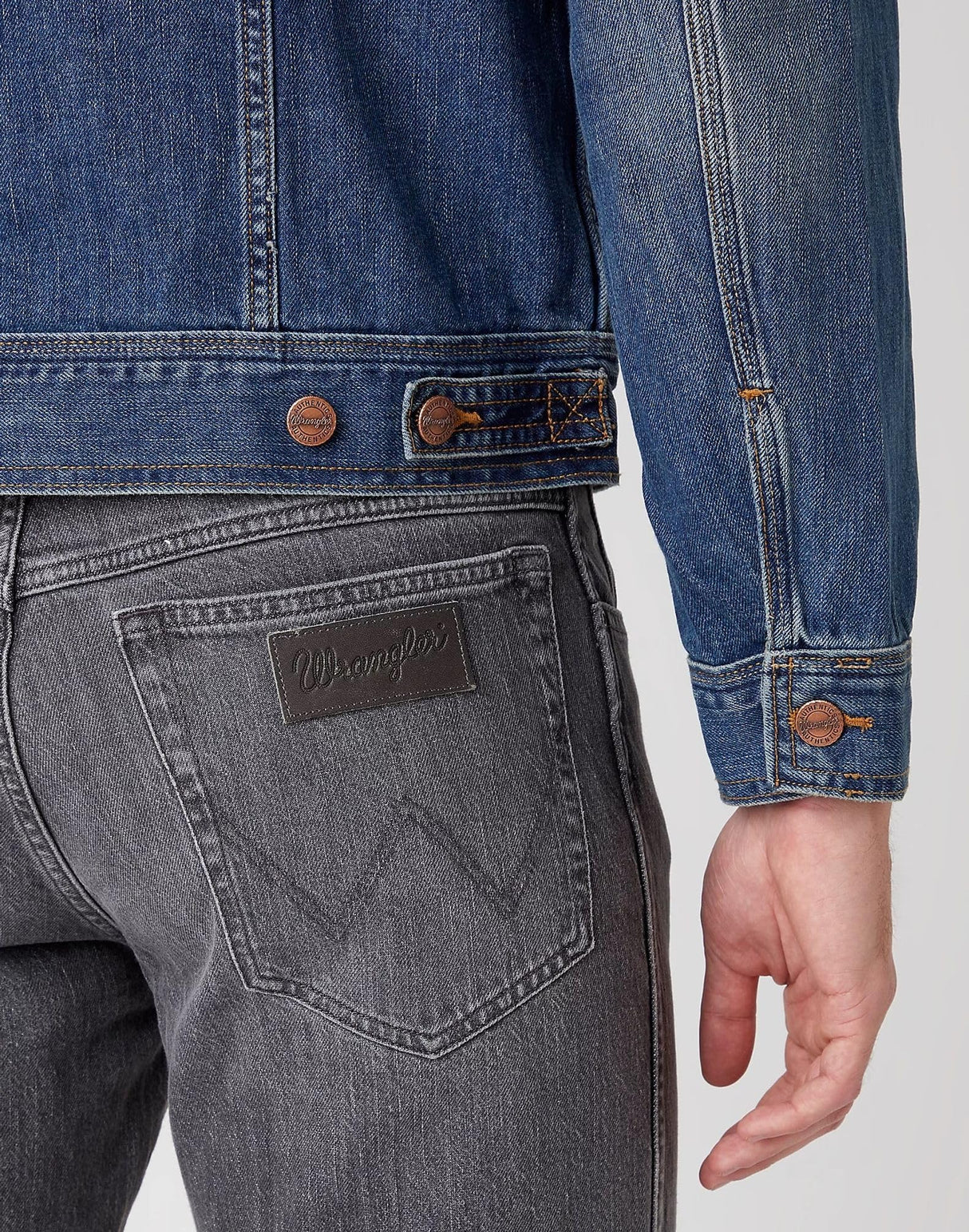 Wrangler Classic Jacket, Chaqueta Vaquera Hombre, Azul (Mid Stone 14V), XXX-Large