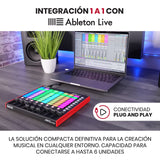 Akai Professional APC Mini MK2, Controlador MIDI USB para Lanzar Clips con Ableton Live, 64 Pads, Modalidad Nota y Batería, Mesa de Mezclas MIDI, Negro