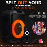 Pyle Altavoz de Fiesta Bluetooth, Sistema True Wireless Stereo, Grande, Portatil