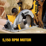 DeWalt DCS391N-XJ - Sierra circular XR 18V, diámetro de165 mm y 55 mm de profundidad sin cargador/batería, Arándano