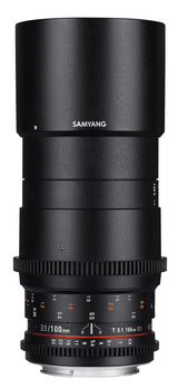 Samyang F1312303101 - Objetivo para vídeo VDSLR para Nikon F T3.1 AS IF UMC II (Distancia Focal Fija 100mm, diámetro Filtro: 67mm), Negro