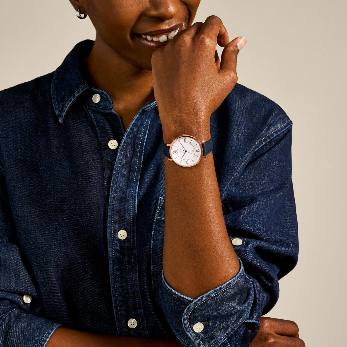 Fossil ES3843 Reloj Analógico de Cuarzo para Mujer con Correa de Piel