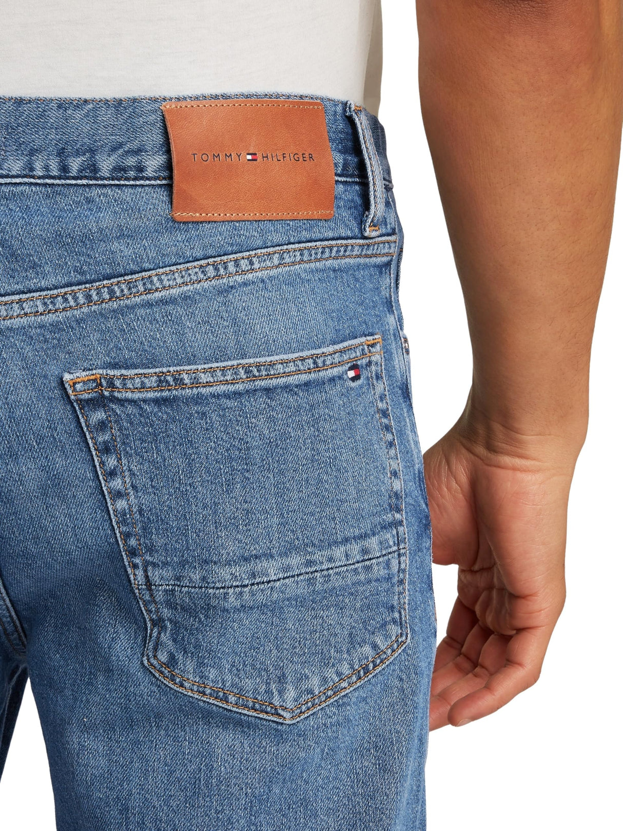 Tommy Hilfiger Vaqueros Hombre Tapered Roger Indigo Tapered Fit, Azul (Roger Indigo), 36W/34L