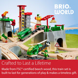 BRIO World - Set de Carga de montaña, Circuito de Tren con Accesorios, 49 Piezas, Edad 3+ Años