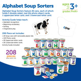 Learning Resources Sopas clasificadoras del alfabeto Alphabet Soup Sorters