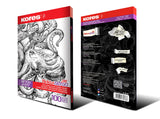 Kores - Papel de tatuaje - Hekto 216 - Papel de transferencia, plantilla con tinta morada para kit de tatuaje - No tóxico - Papel de plantilla de tatuaje - 21,5 x 36,8 cm - Caja de 100
