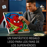 LEGO Art El Increíble Spider-Man Set Mural 3D, Póster de Lienzo para Construir, Decoración de Súperhéroe para el Hogar, Actividad Creativa, Regalo de Cómic para Adolescentes y Adultos 31209