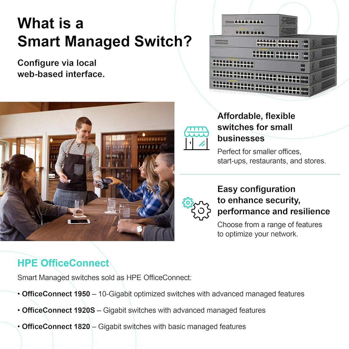 HPE 1950 12XGT 4SFP+ Switch CPNT