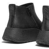Fitflop Botines de Cuero F-Mode, Botas Cortas al Tobillo Mujer, Todo Negro, 38 EU