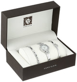 Anne Klein - Juego de Pulsera y Reloj de Pulsera para Mujer de Primera Calidad con Detalles de Cristal