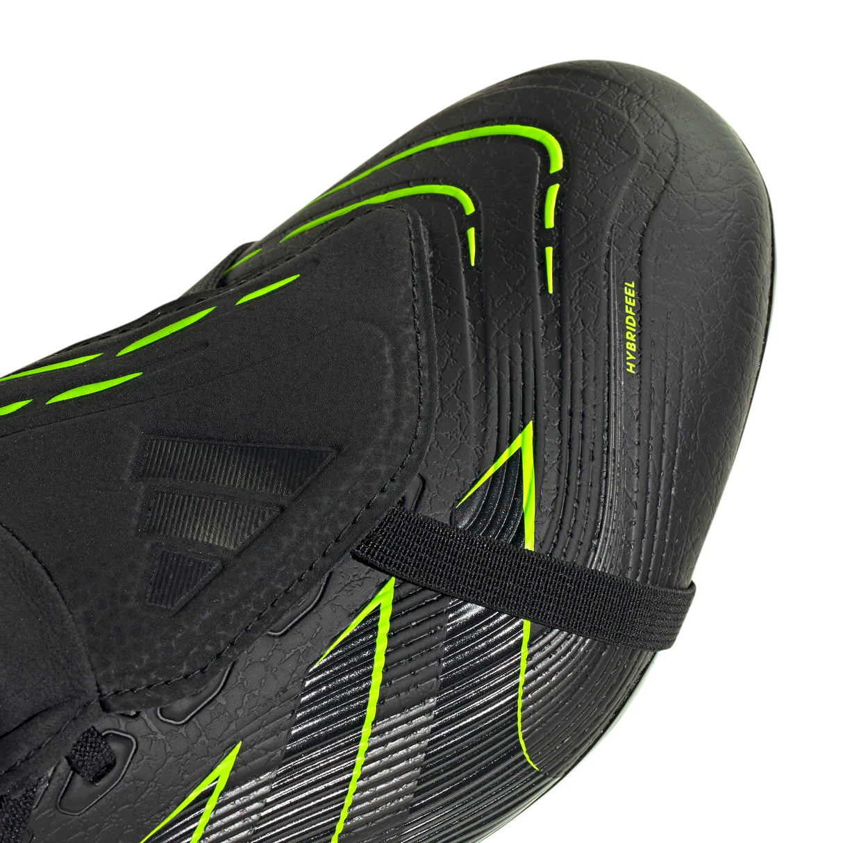 adidas Predator League Fold-Over Tongue Firm Multi Ground Football Boots, Botas de fútbol Unisex Adulto, Core Black/Carbon/Lucid Lemon, 45 1/3 EU