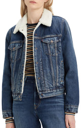 Levi's Original Sherpa Trucker, Chaqueta Mujer, That New New, XL