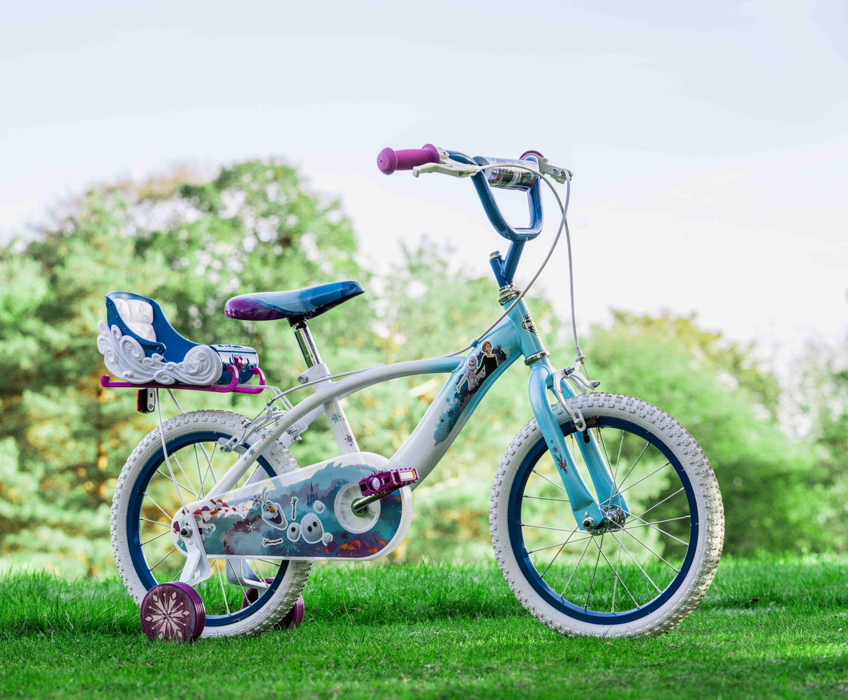 Huffy Bicicletta Pollici Bicicleta de 16 Pulgadas Disney Frozen Luxury, Bebés niñas, Azul Claro