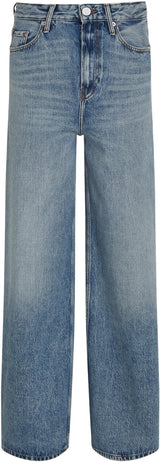 Tommy Hilfiger Vaqueros Mujer Wide Leg Sam Pernera Ancha, Azul (Sam), 30W/28L