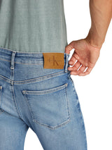 Calvin Klein Vaqueros Hombre Skinny elásticos, Azul (Denim Light), 36W/34L