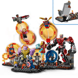 LEGO Marvel Batalla Final de Vengadores: Endgame, Juguete de Superhéroes, Figura de Thanos, Meca de Ant-Man y Minifiguras de Iron Man, Capitán América y Black Panther, Regalo para Niños y Niñas 76323