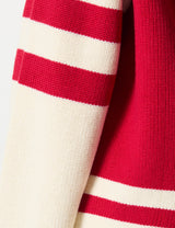 GANT Varsity Cotton V-Cuello Suéter pulóver, Rojo rubí, M Mujeres