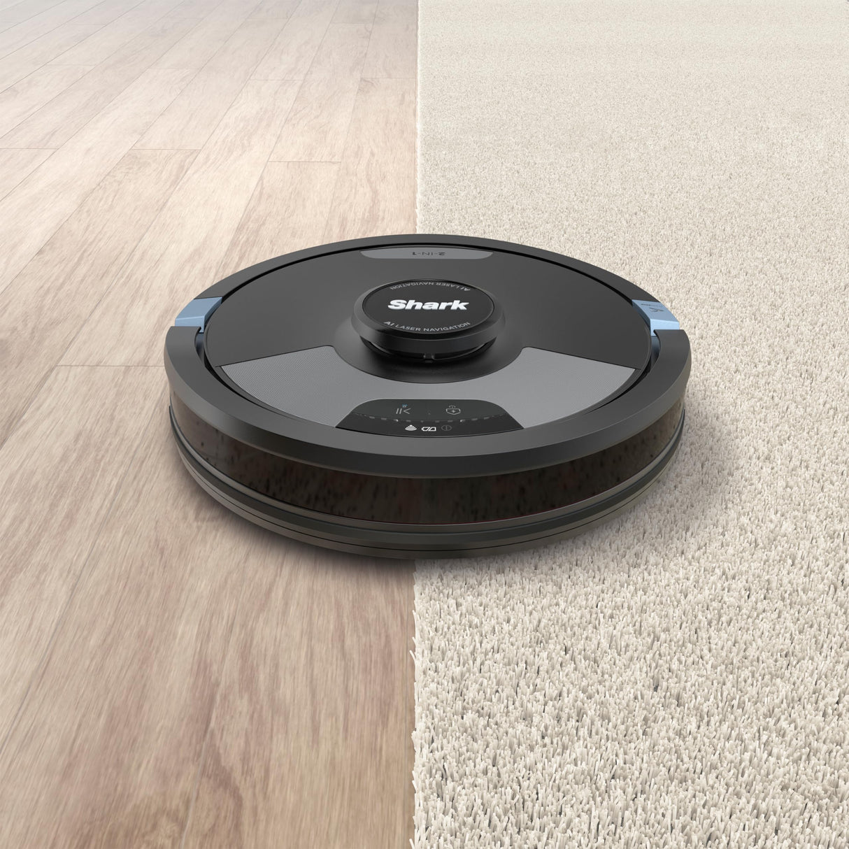 SHARK Robot Aspirador 2 en 1 ai Ultra [RV2600WDEU]: Potente Capacidad de succión, mopa sónica, Anti Hair Wrap, alfombras y Suelos Duros, aplicación por Wi-Fi