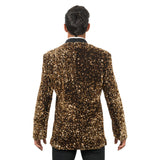 Chaks - Chaqueta de lentejuelas, chaqueta de purpurina para festival, carnaval, Nochevieja, chaqueta de lentejuelas para disfraz de showman