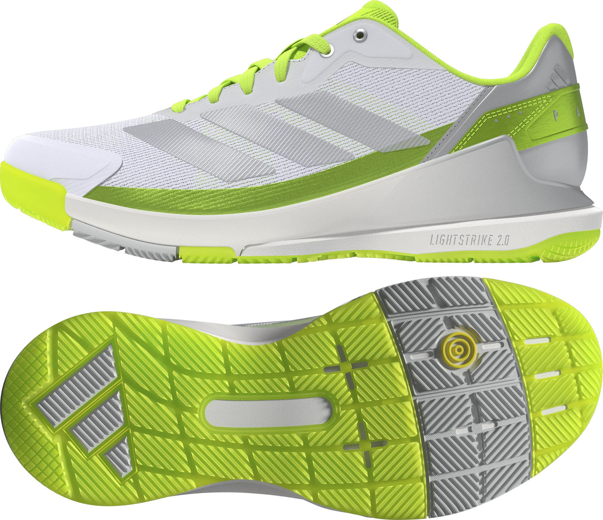adidas Crazyquick Lightstrike Padel Shoes, Zapatos Mujer, Lucid Lemon/Silver Metallic/Wonder White, 37 1/3 EU