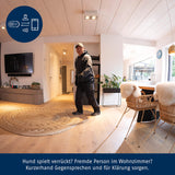 ABUS PPIC31020 Cámara WLAN de privacidad para interiores con modo de privacidad, ángulo de visión de 180 grados y detección de movimiento - Sterung per App - 91237