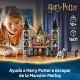LEGO Harry Potter Mansión Malfoy Juguete de Construcción y Colección, Maqueta de Casa, Regalo para Niños y Niñas de 10 Años o Más, 9 Minifiguras de Personajes (Draco, Dobby y Lord Voldemort) 76453