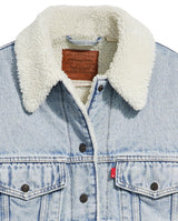 Levi's 90S Sherpa Trucker, Chaqueta de jean Mujer, Morning Sunlight,