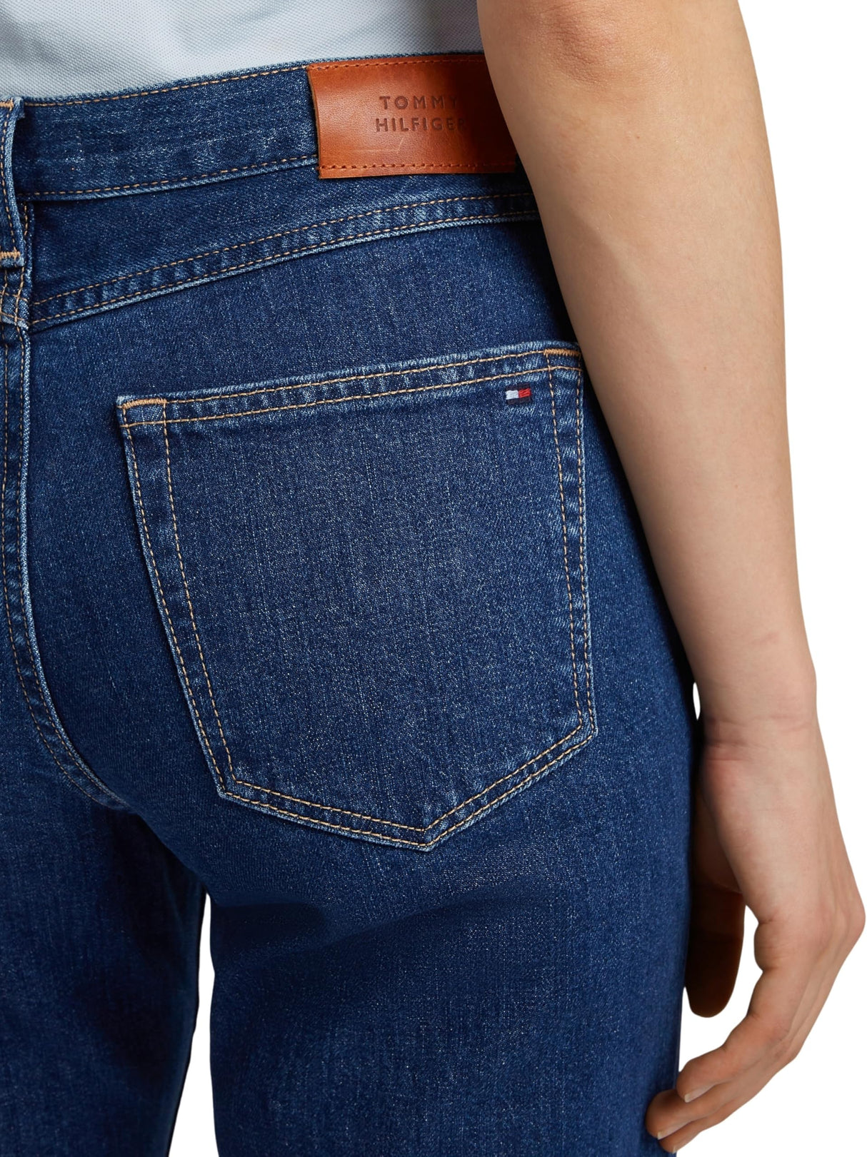 Tommy Hilfiger Vaqueros Mujer Classic Ace Straight Leg Fit, Azul (Ace), 32W/28L
