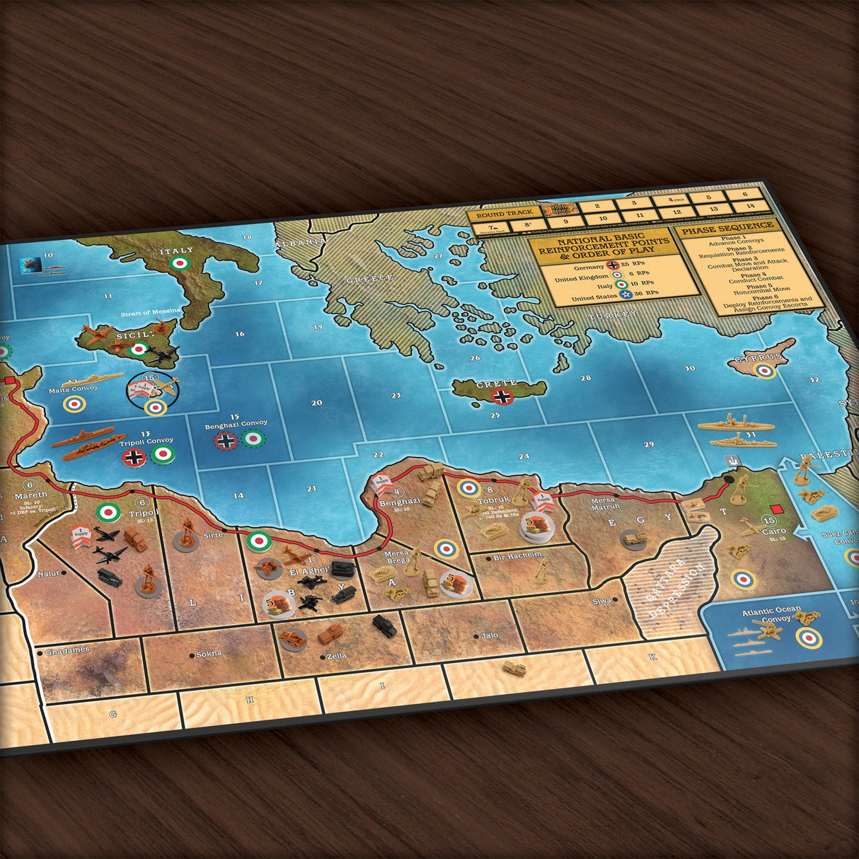Renegade Game Studios Axis & Allies: North Africa - 2-4 Players - Ages 12+ 3 Hours Playing Time - New Setting for Axis & Allies! Over 250+ Plastic Miniatures!