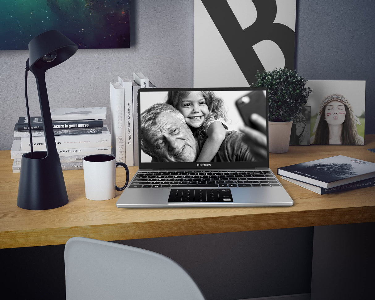Thomson Ordenador portátil Neo 14,1 Pulgadas FHD IPS, Celeron N4020, 4Gb RAM, 128Gb Almacenamiento, Windows 11, Teclado Alemán